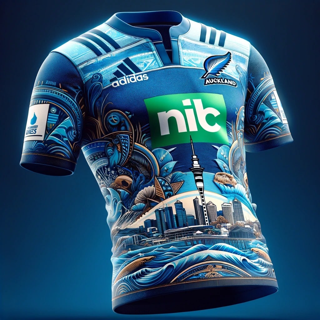 TheRugbyDao's tweet photo. We asked #AI to design a new kit for #SuperRugbyPacific. @TheRugbyDao team think the forwards could be a big deal in this kit🤣👊 

#Rugbyspirit #SuperRugby #Rugbystyle #AI #AIArt https://t.co/AVGSSsqxvA