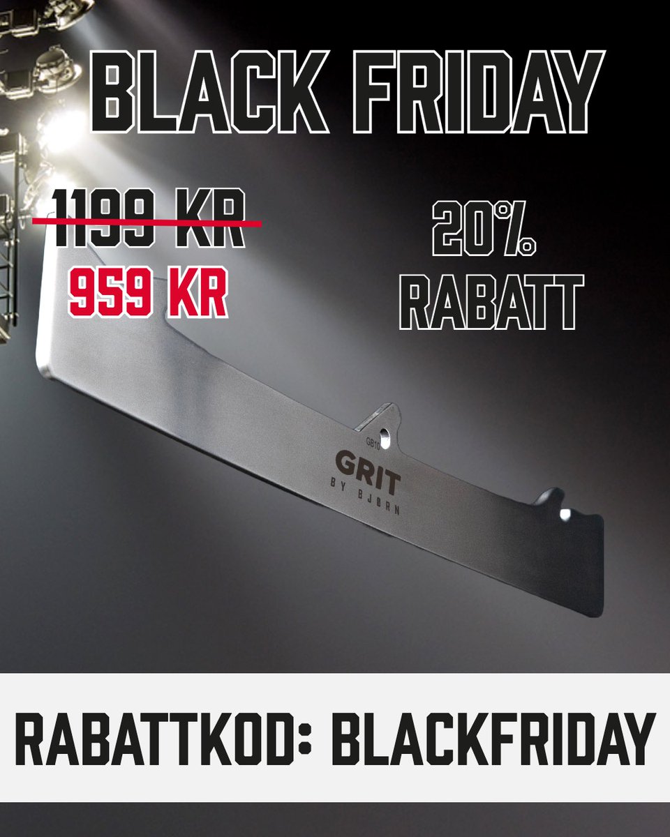 🖤 BLACK FRIDAY

20% på alla bandyprodukter fram till söndag 26/11 🔥
Ange kod: blackfriday

👉🏼 gritbandy.se