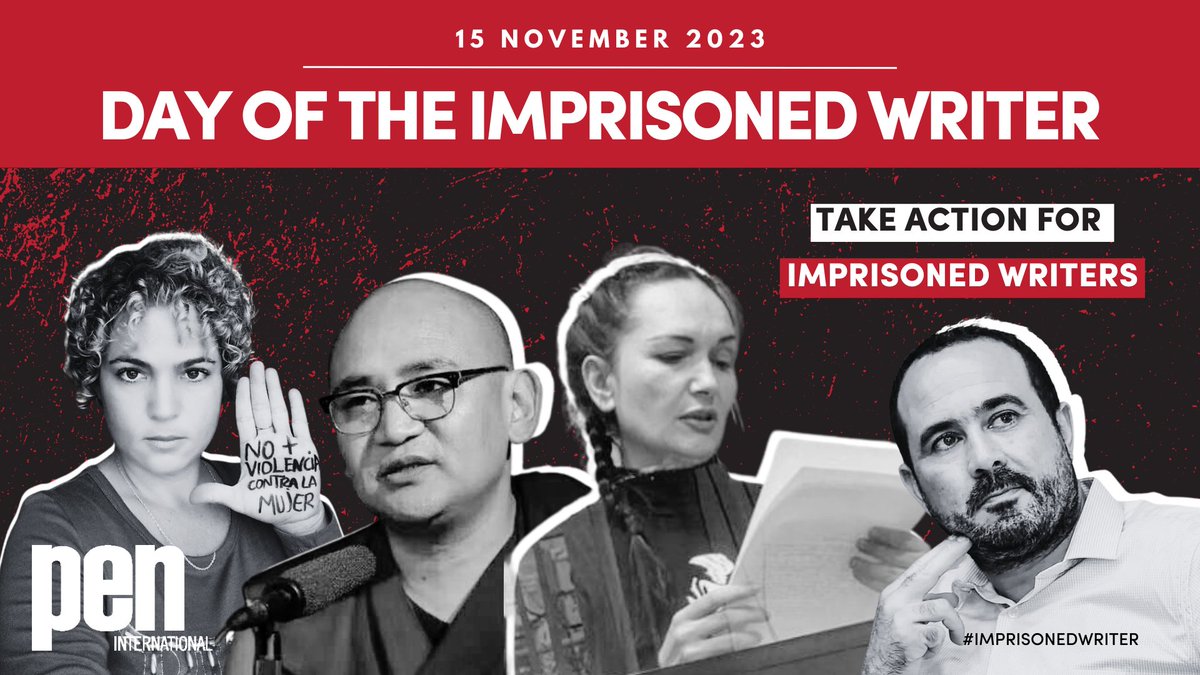 Thanks to everyone who participated in this year’s Day of the #ImprisonedWriter campaign! Your support and solidarity have profoundly helped raise awareness for #MaríaCristinaGarrido, #GoSherabGyatso, #IrynaDanylovych, and #SoulaimanRaissouni. You can continue to take action for…