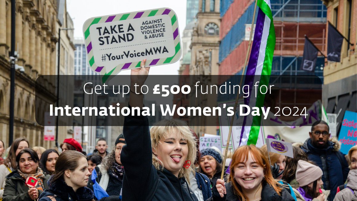 Manchester not-for-profits and volunteer groups: get up to £500 for International Women's Day 2024. Use your grant to attend our Walk for Women or organise your own activities to celebrate women. Apply now: orlo.uk/IWD_Funding_Gr… #IWD2024 #InspireInclusion #WalkForWomen