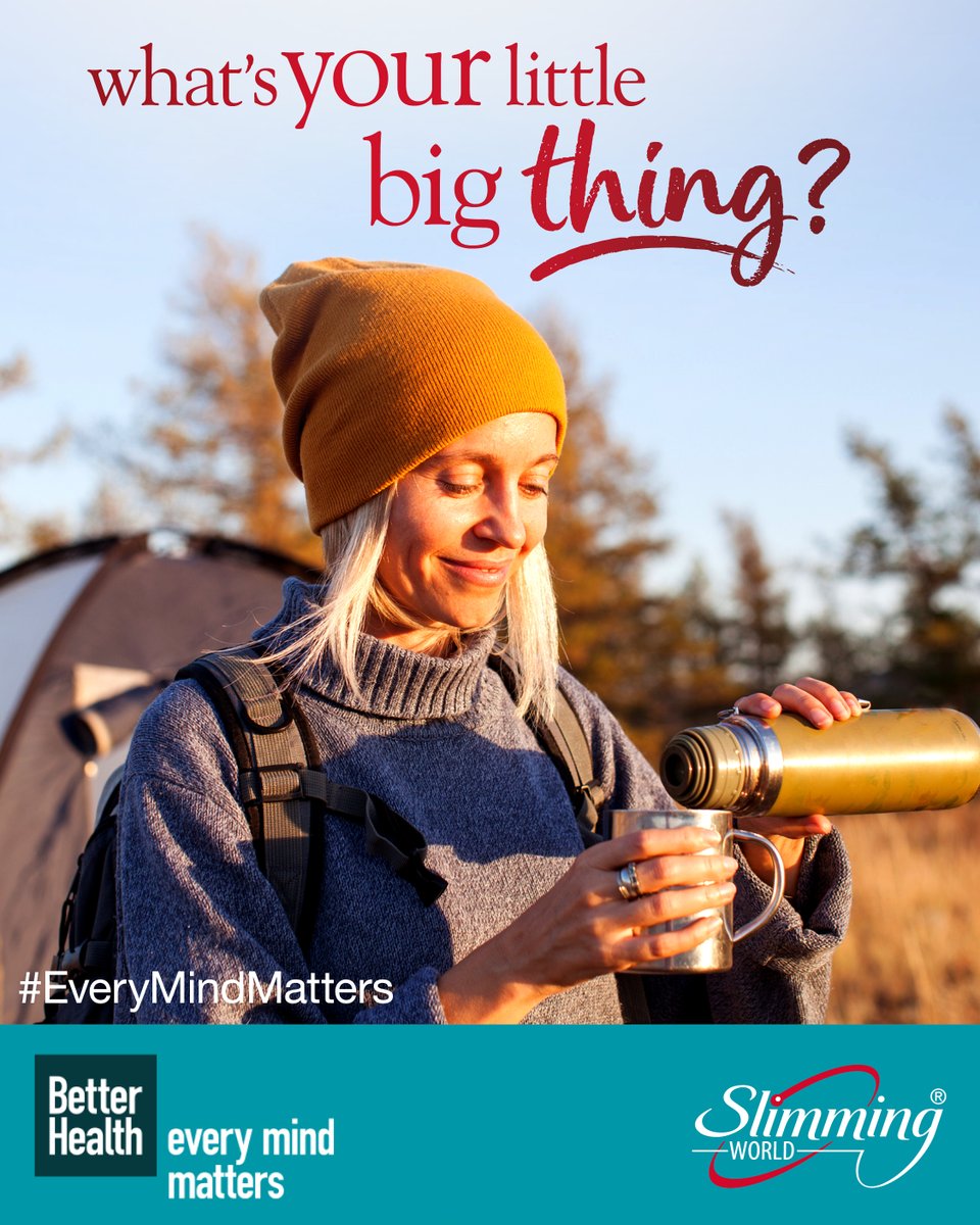 SlimmingWorld's tweet photo. Feeling good mentally is just as important as feeling great physically 🤗. That’s why we’re proud to be supporting the NHS #EveryMindMatters campaign 🥰. Get a free personalised Mind Plan, with tips and advice, here 👉: https://t.co/74mCeTpqZw https://t.co/hBEGCYdVAI