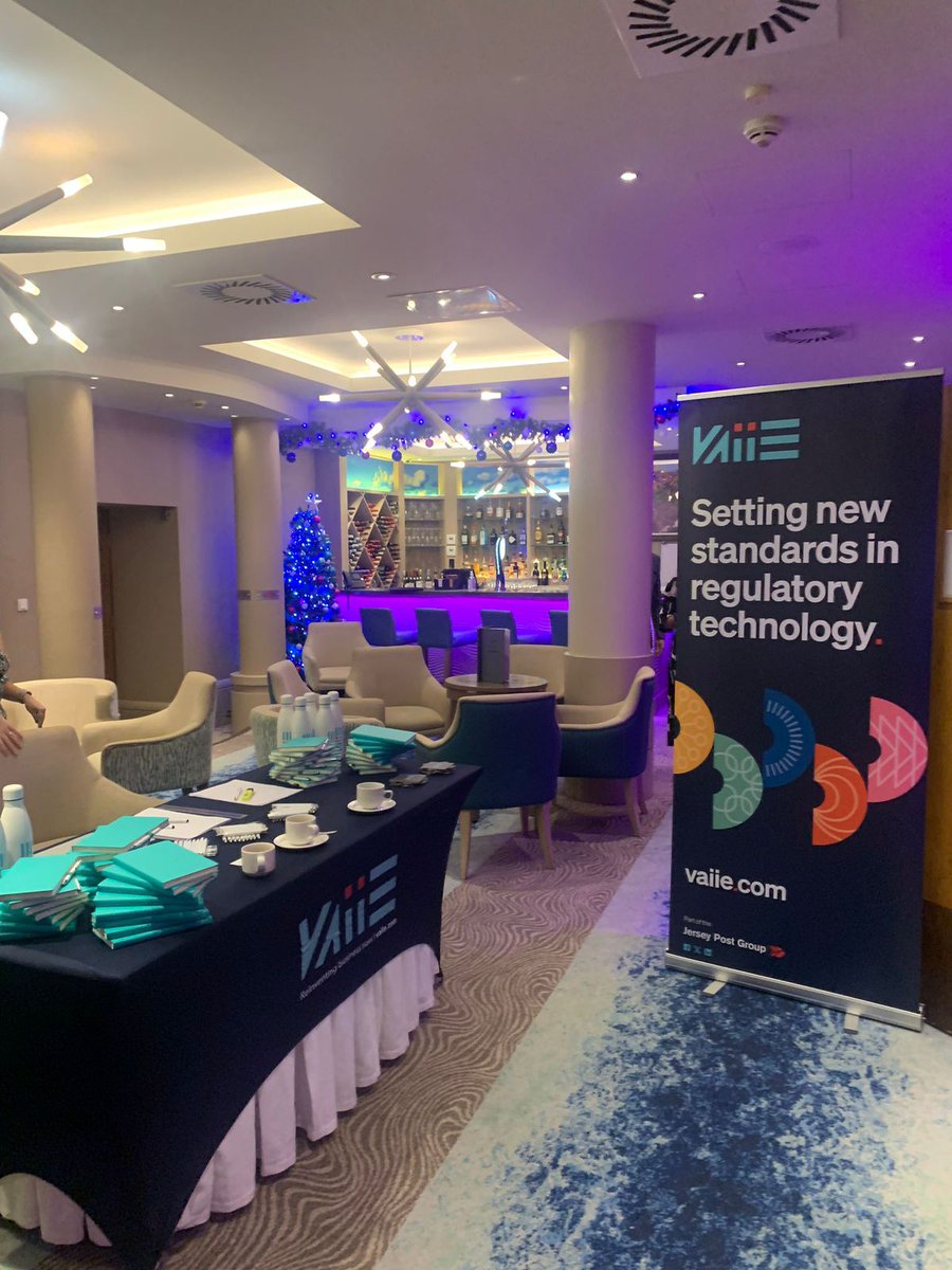 Vaiiecom's tweet photo. We are ready to go and with a packed (and sold out event) the Vaiie annual RegTech event has started! #Vaiie23 #RegTech https://t.co/RG1QEhG0oG