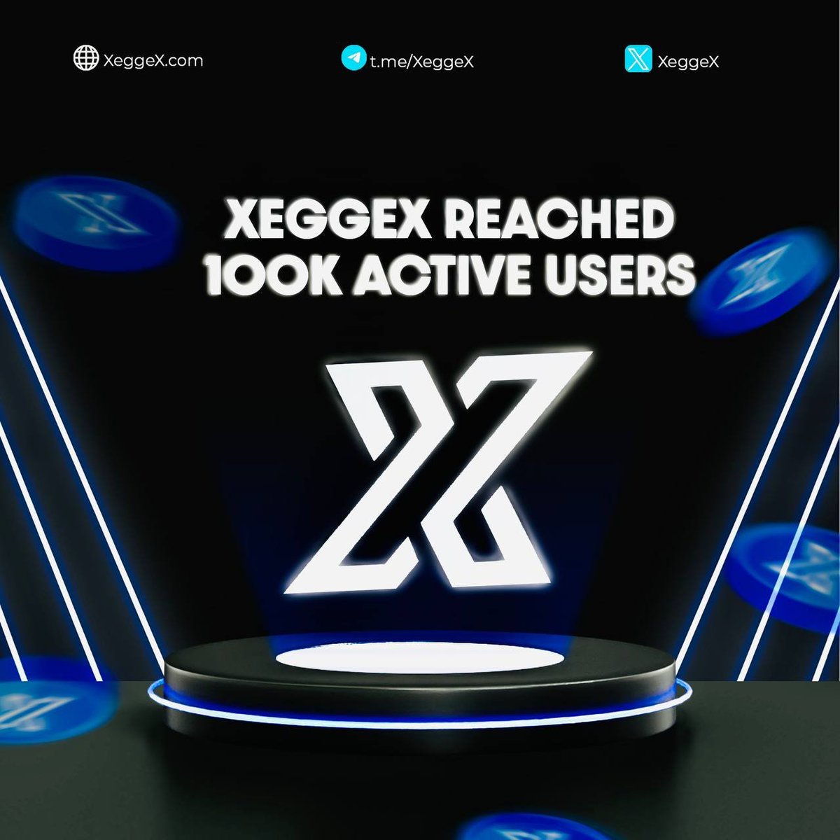 Cheers to 100k active users on XeggeX!