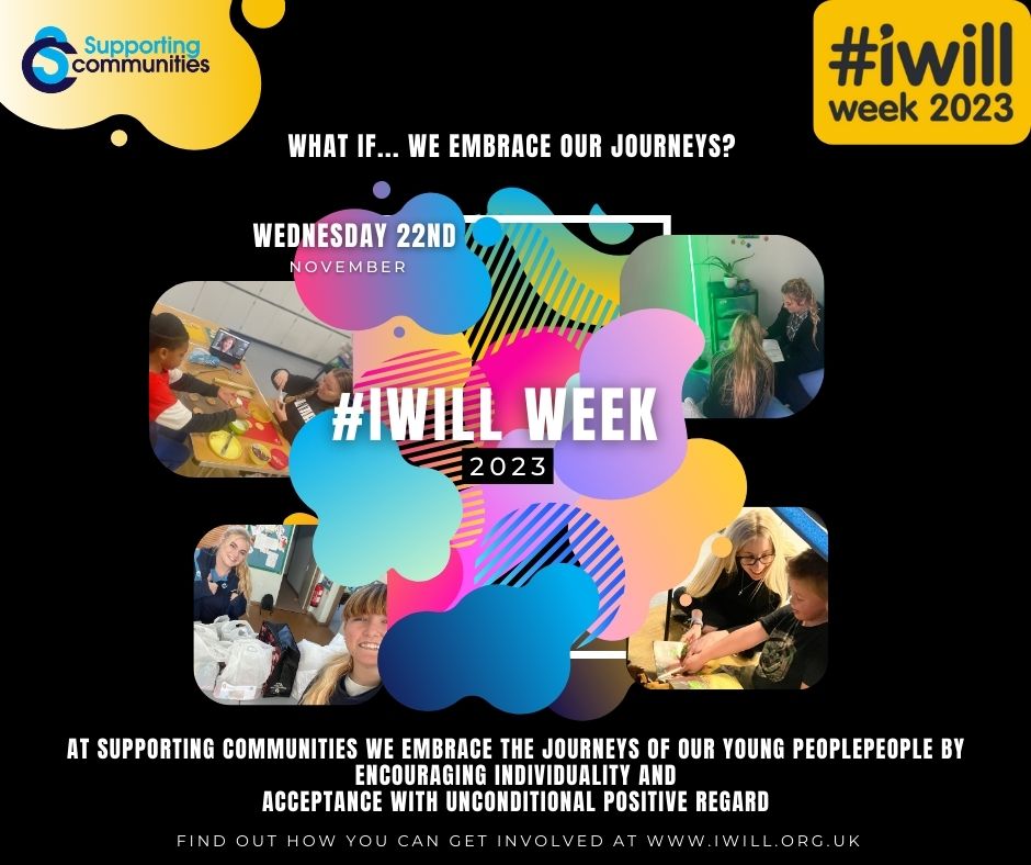 SupportingCIO's tweet photo. 🚀 As we champion #IWillWeek2023, Supporting Communities are thinking about how we embrace the journeys of young people! 🧠💪
Join us in celebrating the diversity that fuels our shared journey towards a brighter future! 🌈
#IWILLWEEK23 #YouthJourneys #EmbraceTheDifferences https://t.co/wVGgYWl3vD