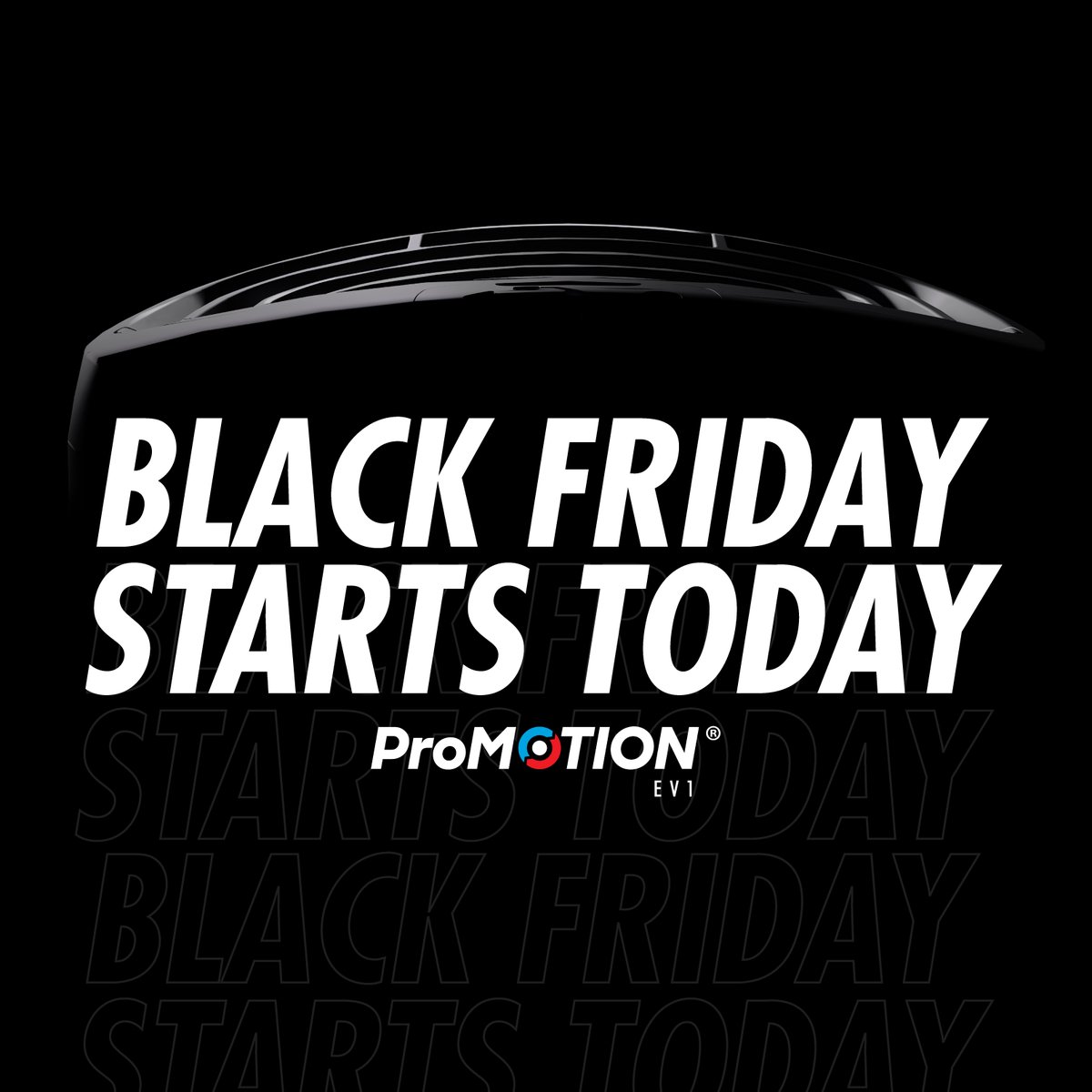 It's here 💥 Our Black Friday deal starts today! 🖤 Get your ProMOTION EV1 Elite Package for £2,730+vat Saving over £750 off the usual purchase price! 🛒 Use code BLKFRI23 at the checkout. Offer is only applicable to online sales #ProMOTIONEV1 #blackfriday #blackfridaydeals