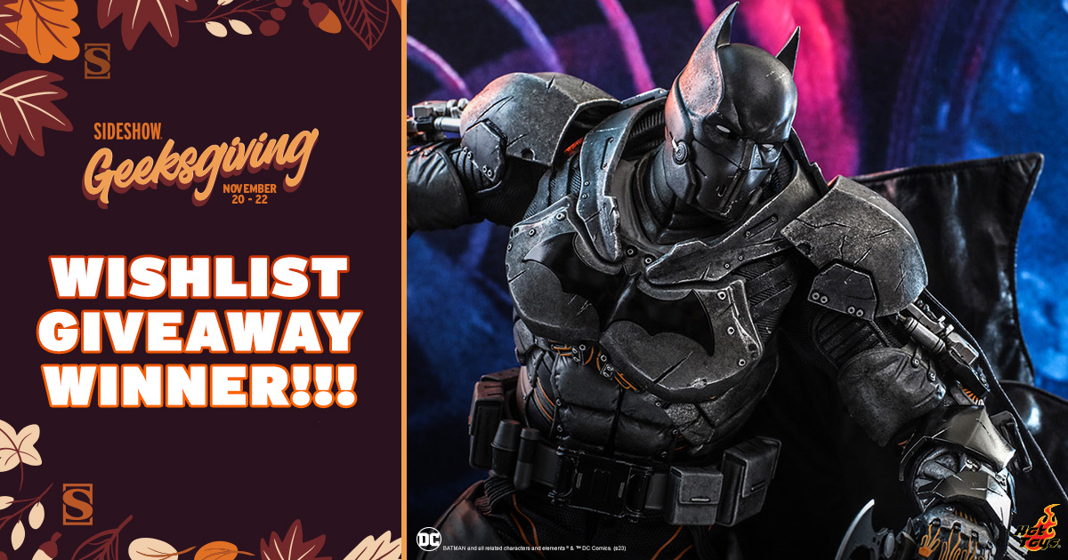 Congratulations to Usman B. for winning the Batman (XE Suit) 1:6 Figure by @HotToysOfficial. Be sure to visit side.show/WishList411 for details on how you can enter for a chance to win something from your own wish list! 

side.show/t5u4w