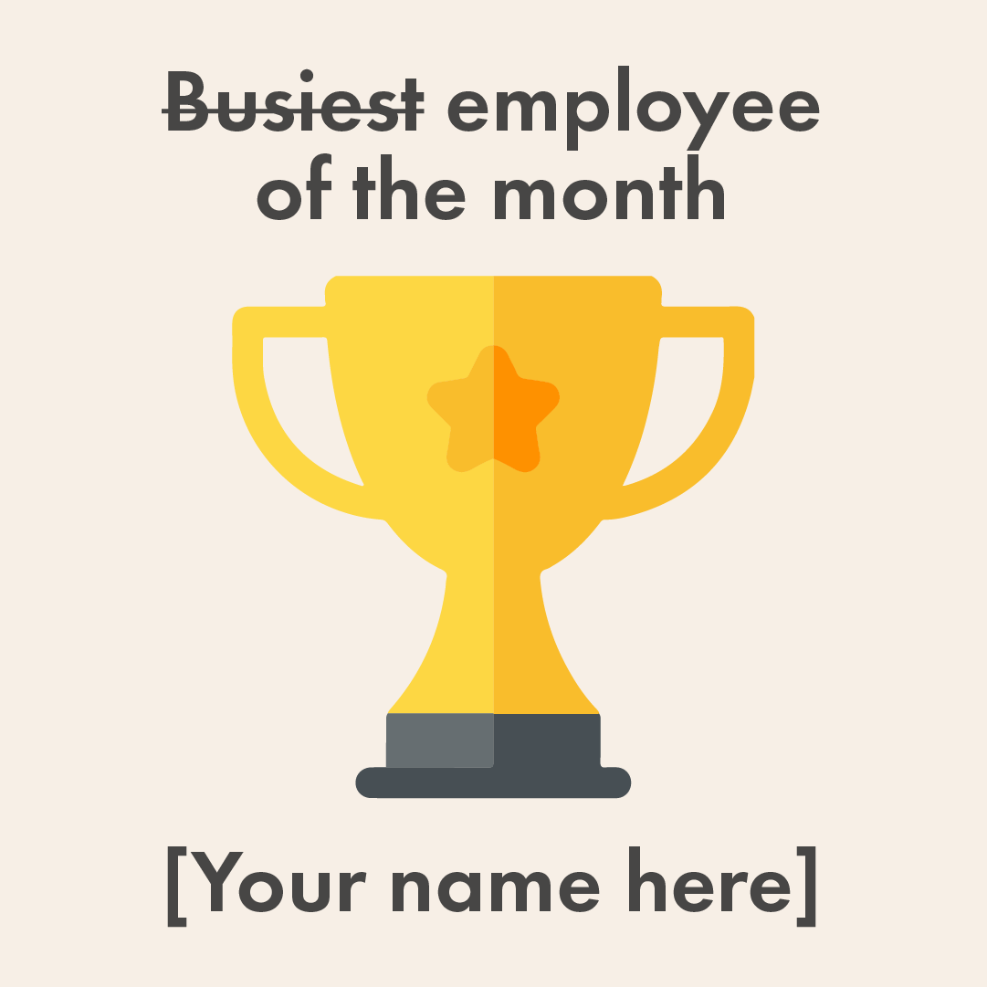 Remember, nobody wins awards for having the fullest plate or being the busiest employee of the month 👀

#CareerCoaching #Coaching #PersonalDevelopment #MoreHappi