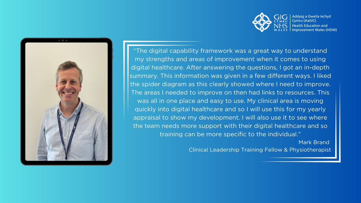 Ready to boost your digital skills in healthcare🚀💻 The Digital Capability Framework for Wales offers a path to success✅ Discover your strengths and areas for growth with our self-evaluation tool: heiw.nhs.wales/our-work/digit… . . . #digitalhealth #NHS #skills #development