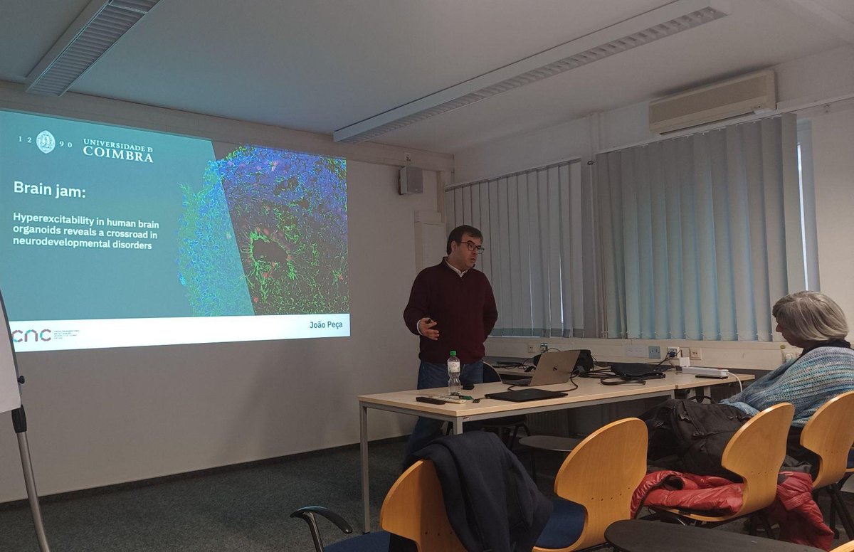 klaeslab's tweet photo. We were superhappy to host a group of excellent researchers from @UnivdeCoimbra: Christina Marques, @JAlmeidaCogNeur and @JoaoPeca  who gave talks for graduate students in neuroscience @ruhrunibochum https://t.co/SVFtscXwjT