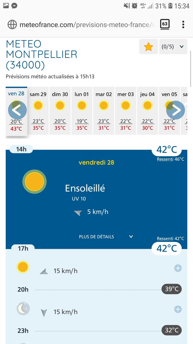 dadideo's tweet image. J'ai eu l'alerte rouge là-bas en 2019, interdiction des activités extérieures, plus de stands à #SunnyTech..
Des températures entre 41 et 44 degrés (à l'ombre) ☀️☀️ 46 degrés, comme sensation thermique théorique 🔥🔥🔥
