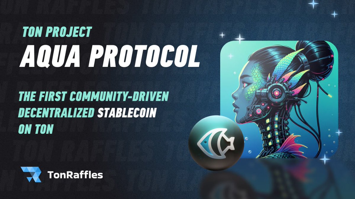 TonRaffles's tweet photo. 🛥 Meet @aquaprotocolxyz , a revolutionary DeFi project on the $TON blockchain!

Aqua Protocol is developing a unique decentralized decentralized stablecoin backed by CDP crypto assets from #Bemo, #Tonstakers, #Hipo, #TonWhales. It is not algorithmic, but an ultra-secured stablecoin that will expand pharming, risk hedging, lending, and liquidity delivery options for users.

⛈ Integration with Storm Trade and DEX exchange on #TON promises new strategies with different levels of risk, from conservative to high-risk.

💎 When you purchase #NFT Aqua Genesis, you get not only unique digital art, but also many privileges: management via DAO, 10% protocol income, early access and discounts in IDO, and protocol bonuses.

🌐 Visit the project website https://t.co/MlPcKJqwQq  for more details.