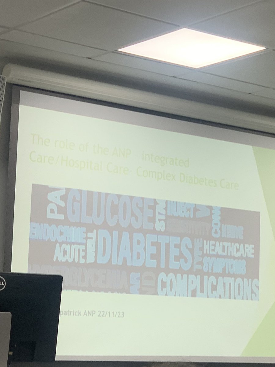 ChrissieQI's tweet photo. Development and growth of advancing nursing - Ann Fitzpatrick @laoishe demonstrates her #ANP journey and commitment to patients with complex #diabetes great example of #integratedcare #patientcentered #accesstocare #modelofcare @GillieLoughlin @HsehealthW @TaraCr11 @HW_DSKWW https://t.co/G6Erxju4MC