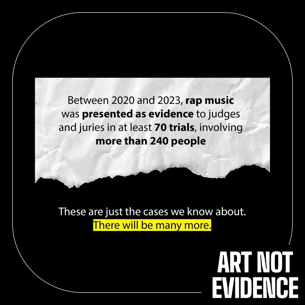 artnotevidence's tweet image. ✍️ Sign our open letter calling for law reform to keep creative and artistic expression out of court 🤝 link in bio