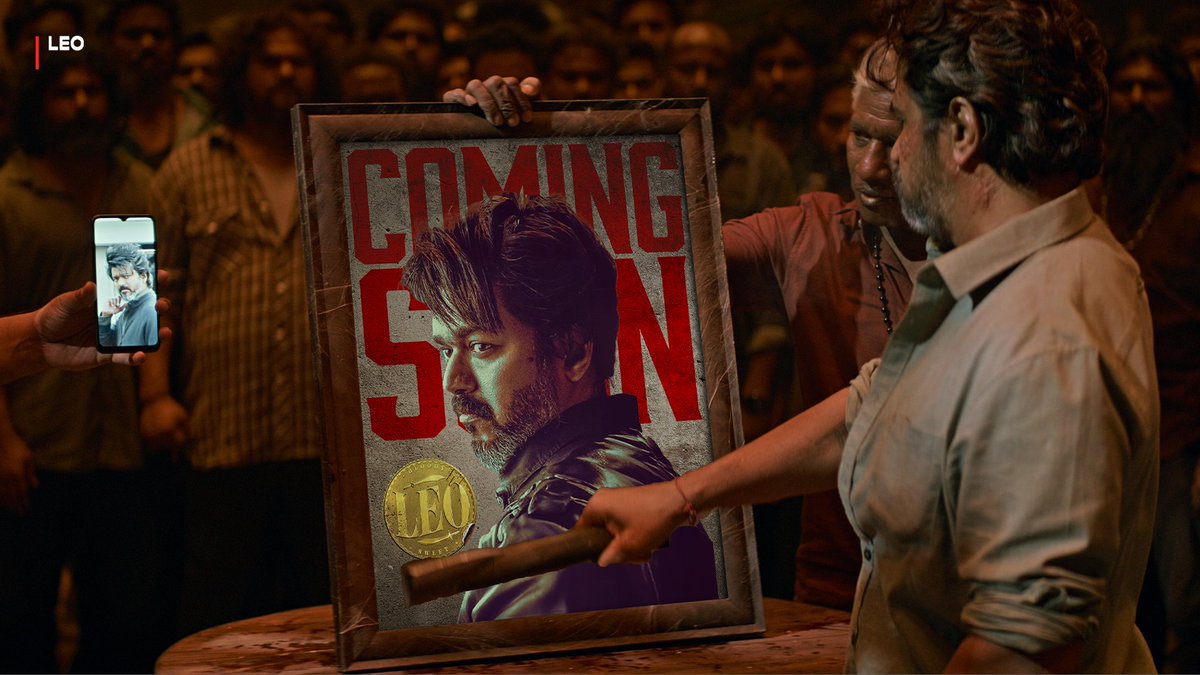 NetflixIndia's tweet photo. Guess who’s coming?
(Hint: He’s a freaking badass)

#Leo is coming to Netflix on 24th Nov in India and 28th Nov globally in Tamil, Telugu, Malayalam, Kannada &amp; Hindi.
#LeoOnNetflix https://t.co/9h5mSUA3r2
