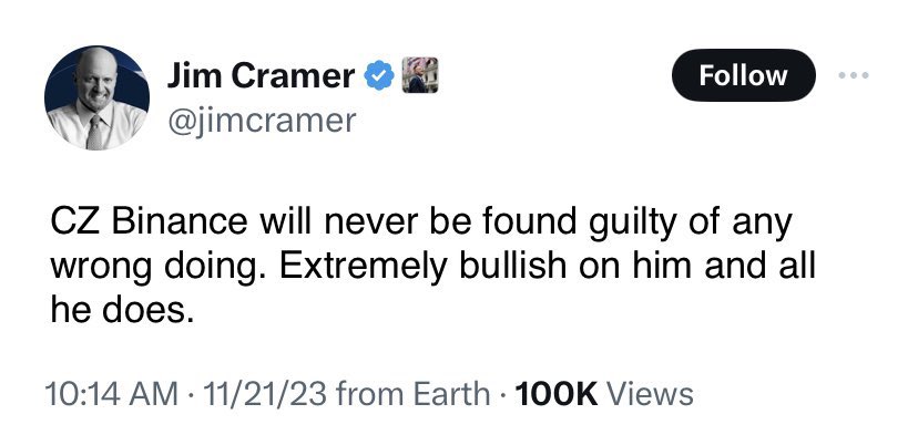 rishu3d's tweet image. This time it’s CZ. Most consistent guy ever