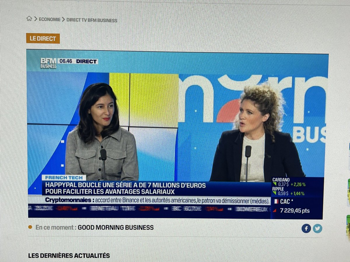 🎙️HappyPal lève 7M€ auprès de @Educapital et @anthemis pour devenir la plate-forme d’avantages salariés la plus utilisée en Europe #CSE sur @bfmbusiness