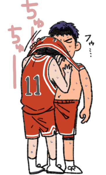 三「疲れたか？おっぱいのむか」流「ｳｽ」な流三らくがき…