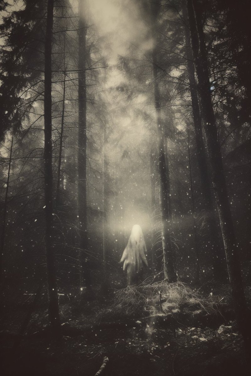 Prompt: weird spooky forest, paranormal, vintage, black and white, bizarre, low key,
#LeonardoAI #Midjourney #EnchantingAI #LovelyAI 
twitter.com/EnchantingAI/s…