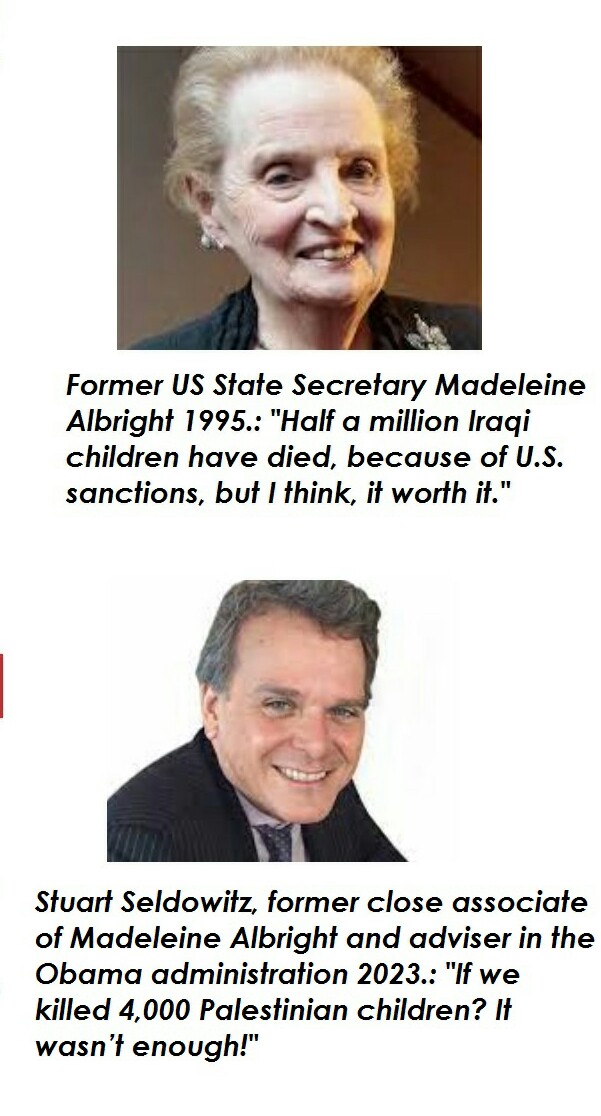 Evil! #MadeleineAlbright #StuartSeldowitz