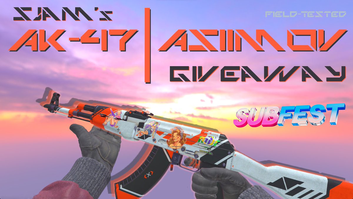 🚨 GIVEAWAY TIME 🚨

To celebrate <a href="/SjamGG/">Sjam 👍🍓</a> hitting Level 3 during #ANZSubFest, he’s giving away this AK-47 | Asiimov skin for Counter-Strike 2!

All you need to do to get your hands on this is head to ➡️gleam.io/6EDrD/sjams-ak… and click on the entry fields!

Winner picked Dec 1