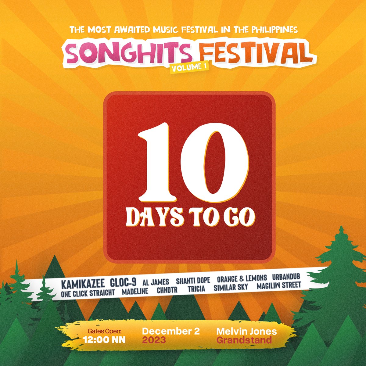 SongHitsFest's tweet photo. 10 days na lang mga beshy SongHits Festival na!! 📷 https://t.co/Ri1PV9cRvQ