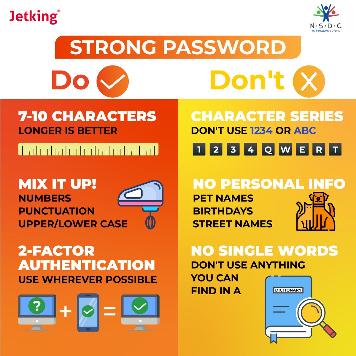JetkingLtd's tweet image. Elevate Your Security with Strong Password Strategies! lock with care!

#Jetking #SecurePasswords