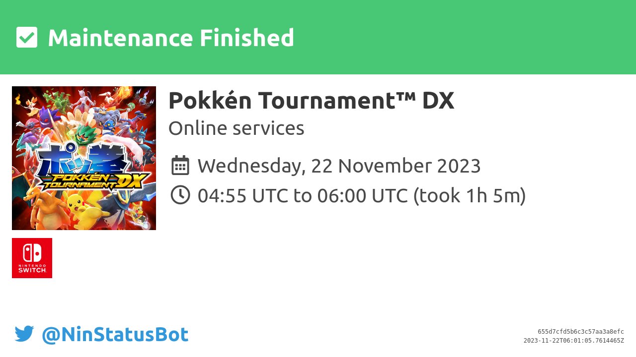 NinStatusBot on X: [Maintenance Finished] Maintenance for Super Mario  Odyssey™ has finished. #Maintenance #NintendoSwitch   / X