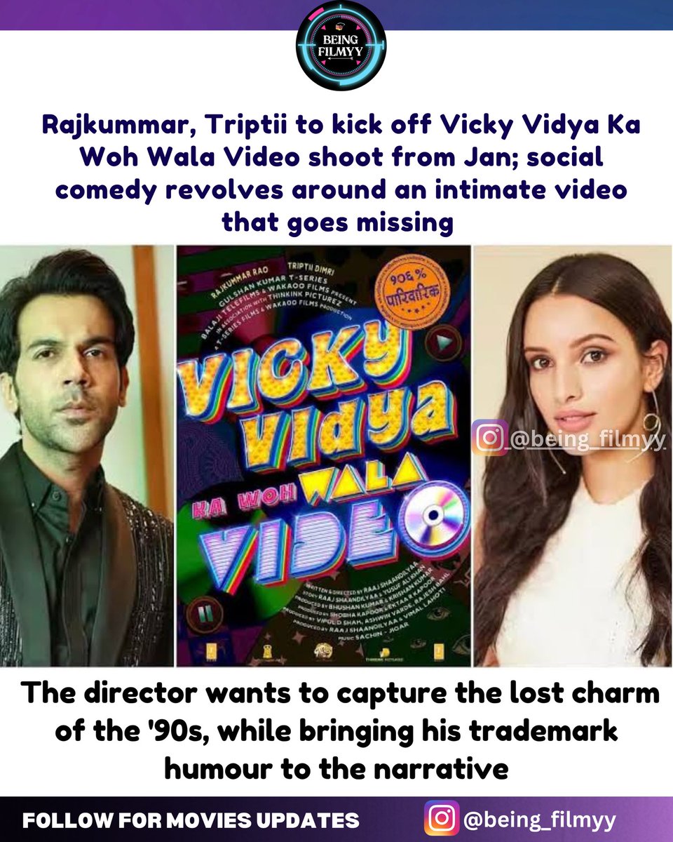 • #Vickyandvidyakawohwalavideo update 🍿
• #beingfilmyy #movieupdates