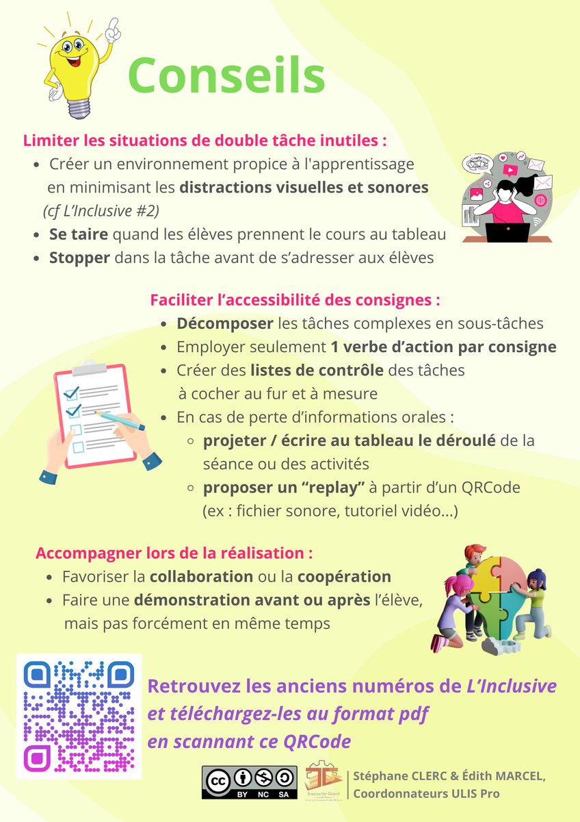 📢 Nouvelle parution de notre lettre 'L'Inclusive', avec un focus sur l'#attention divisée
➡️ Kezako ? Quels précautions pour les #EBEP ?
🔗 Toutes nos publications sont librement téléchargeables en pdf : digipad.app/p/550703/84313…
#ecoleinclusive