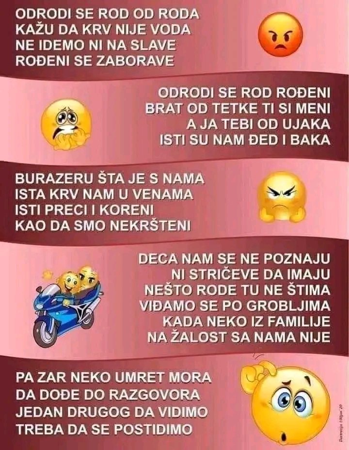 Размислите уништавање породица и фамилија