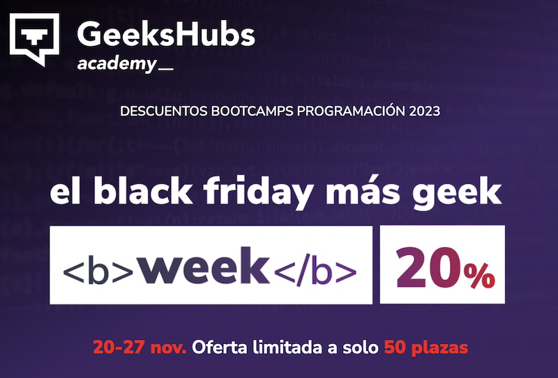 chemaalonso's tweet photo. El lado del mal - El Black Friday Más "Geek" en GeeksHubs Academy #HackYourCareer @geeks_academy https://t.co/VTL41C83Z2 #BootCamp #Formación #Cursos #BlackFriday https://t.co/orGTFrCIF0