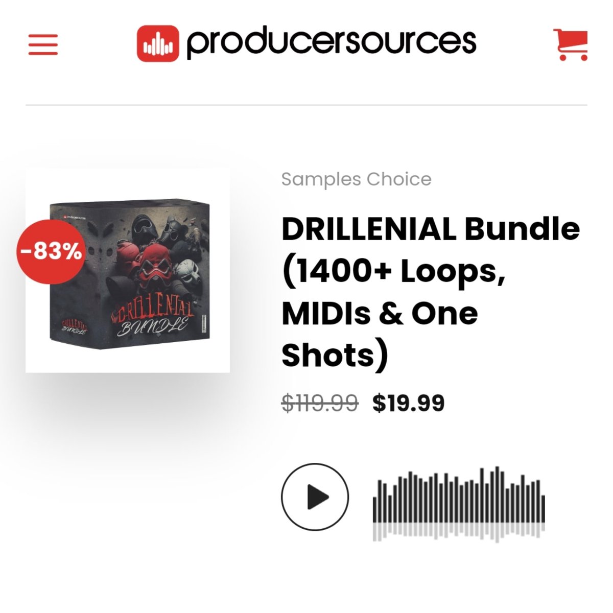 Samples Choice (@sampleschoice) on Twitter photo At 83% off, you get the 5 Fantastic
Drill sample packs for $19.99
with over 3GB of unique content on <a href="/producersources/">ProducerSources.com</a>
producersources.com/product/drille…
#drillmusic #drillbeats #drillstrings
#ukdrill #trapbeats #producersources
#beatmaker #producers
#maschine #abletonlive #samplesale At 83% off, you get the 5 Fantastic
Drill sample packs for $19.99
with over 3GB of unique content on <a href="/producersources/">ProducerSources.com</a>
producersources.com/product/drille…
#drillmusic #drillbeats #drillstrings
#ukdrill #trapbeats #producersources
#beatmaker #producers
#maschine #abletonlive #samplesale