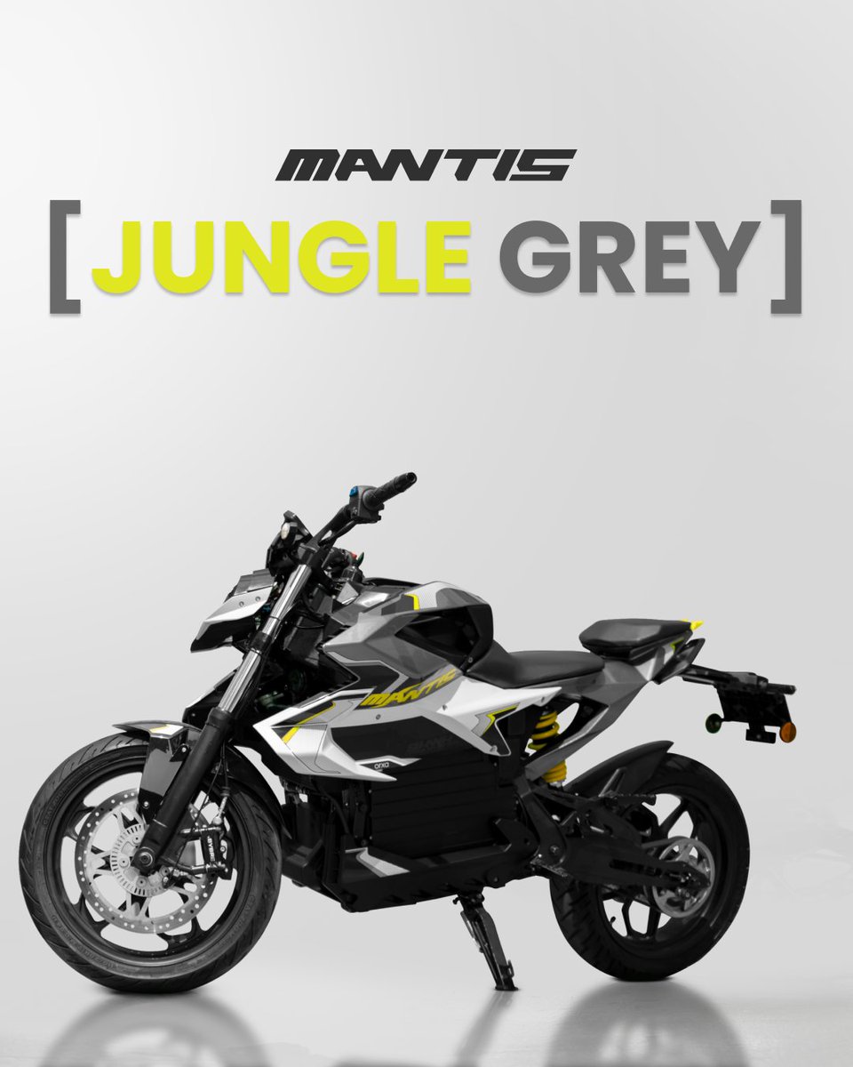Bookings open!
mantis.orxaenergies.com

As the predator is unveiled, here's what you'll get with it.

PEAK POWER - 20.5 kWh
PEAK TORQUE - 93 Nm
MAX SPEED - 135 kmph
RANGE - 221 Km (IDC est.)
ACCELERATION (0-100 kmph) - 8.9 sec
#orxamantis #mantis #readytoambush