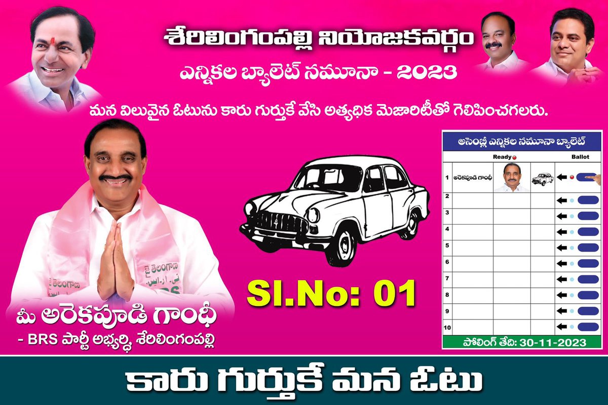 Prajwal11762077's tweet image. #sherilingampally @Krishank_BRS @GandhiArekapudi @DrRanjithReddy @BRSparty