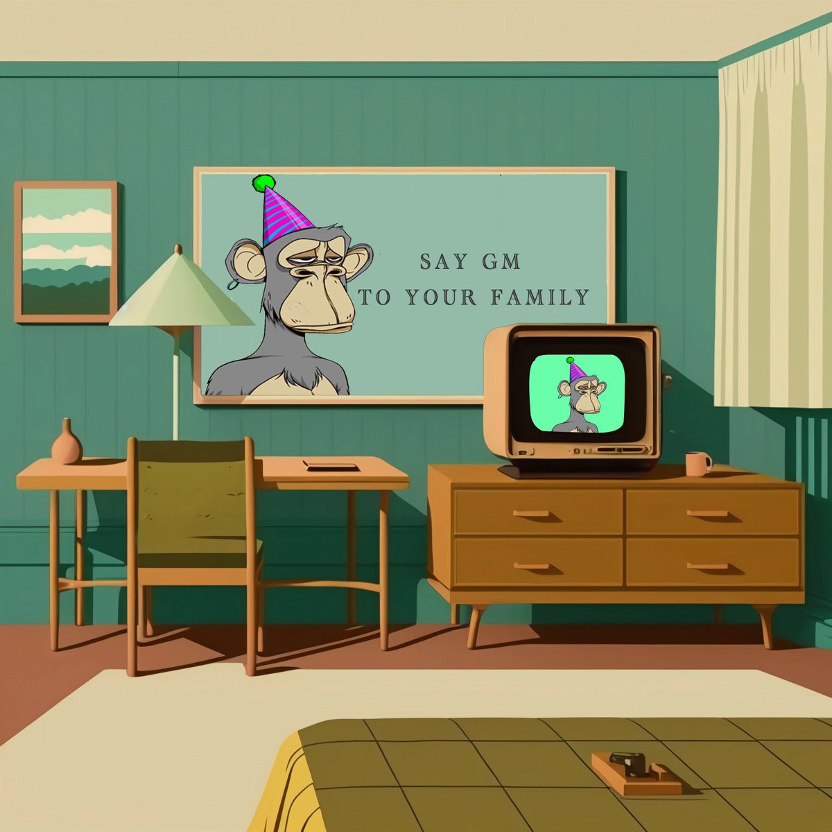 GM to big NFT/ART space ☀️🙋‍♂️

What a view from the room. 🤪

Say GM, Receive GM

#NFT #Ethereum