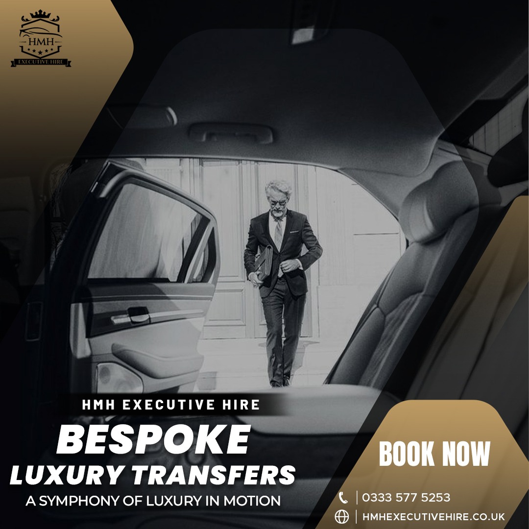 🌟 Indulge in luxury with HMH Executive Hire's Bespoke Transfers. Tailored for your unique journey, our premium service ensures a travel experience like no other. 🚗✨ #HMHExecutiveHire #LuxuryTransfers #BespokeJourneys 🌐