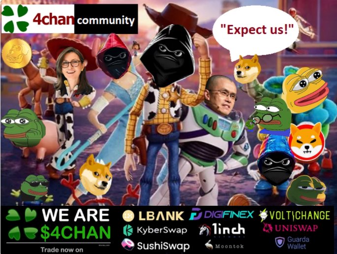4chanBTC's tweet photo. @skafabafa @cz_binance @4Chan_Token Thanks CZ for all you have done for #Crypto, keep going, the community of #4chan and #4chantoken support all the people fighting for #decentralized freedom! https://t.co/KkQtskRPgK
