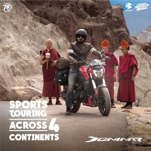 For more information - 9535411100
Visit- ambabajaj.com
Get In Touch- ambabajaj.com/contact-us/

If long distance touring is on your mind, then don’t hold back with Bajaj Dominar.

#Bajaj #BajajAuto #TheWorldsFavouriteIndian #dominor400 #dominor250 #Dominar #WFI