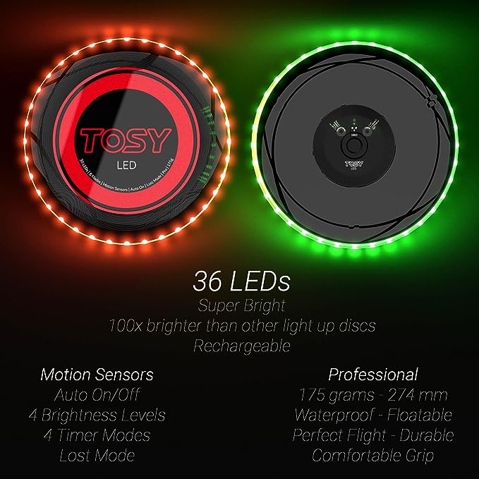 dealsrecode's tweet photo. Do you love frisbee? Enjoy this innovative TOSY Flying Disc.
16 Million Color RGB or 36 or 360 LEDs, Smart Auto Light Up #frisbee 
Rechargeable and fit for everyone.
Upto 50% 📴 #BlackFriday deals.
#BlackFridayGAME #BlackFridayBrandOff
#DealsRecode
👉 https://t.co/Dxe9Afb2Hb https://t.co/cihzNUekC9