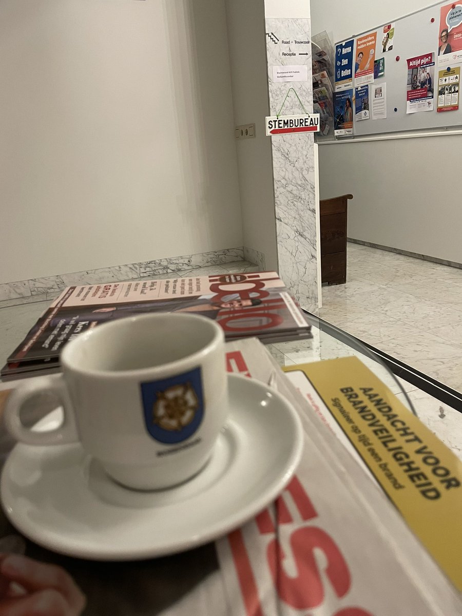 Here we go…. Koffie voor eerste stemmer in onze prachtige gemeente 👍🏼