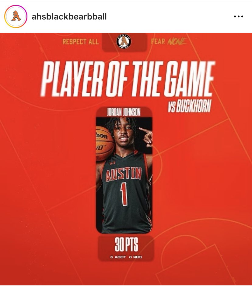 6’3 G <a href="/_JordanJohnson0/">Jordan Johnson</a> has put on a showing at the <a href="/N2HoopsInv/">N2HOOPS Invitational</a> leading his team Austin High School (3-0) to the championship game tomorrow against Huntsville High School