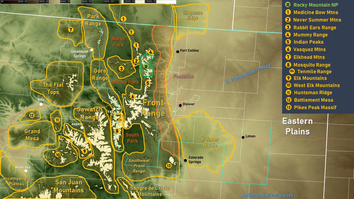 NWSBoulder's tweet photo. 'Tis the season...where we have a tendency of throwing out a bunch of geographic references. That means it's time to recycle this handy map!

Be a good friend and share with your recent transplant friends. They'll pass as a "Colorado native" in no time ;) #COwx https://t.co/rSkOBKfzGI
