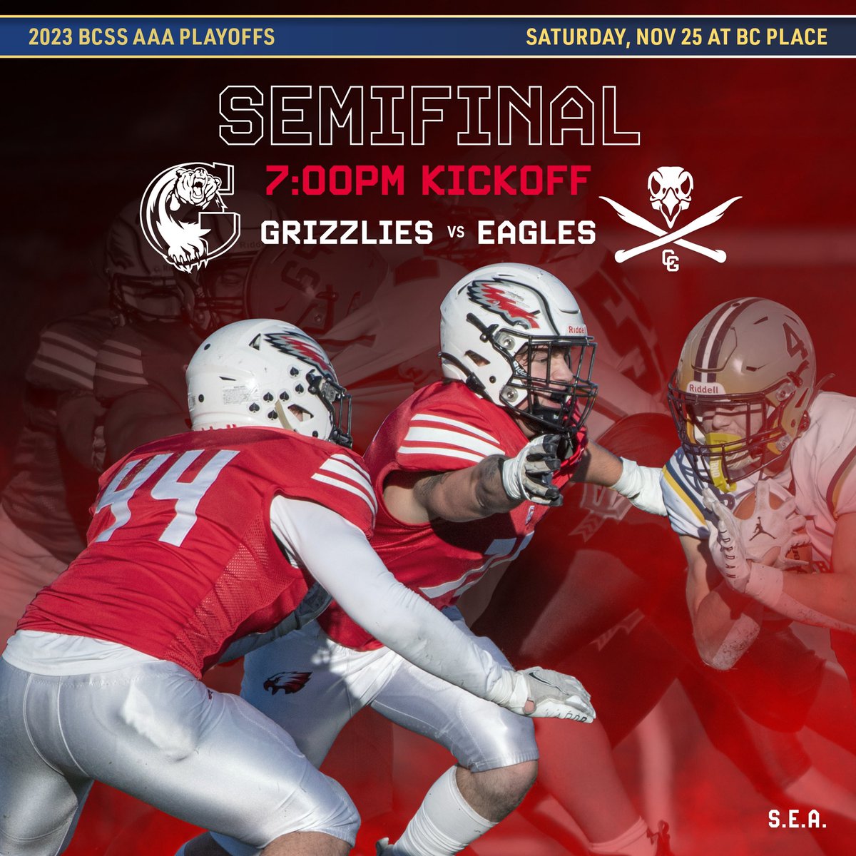 carsoneaglesfb's tweet photo. 🦅 v 🐻
Wear 🔴🔴🔴🔴
⏰ 7 PM, Saturday
📍 BC Place
#sea 🏴‍☠️ #airraid https://t.co/1Z4lG8lDBn