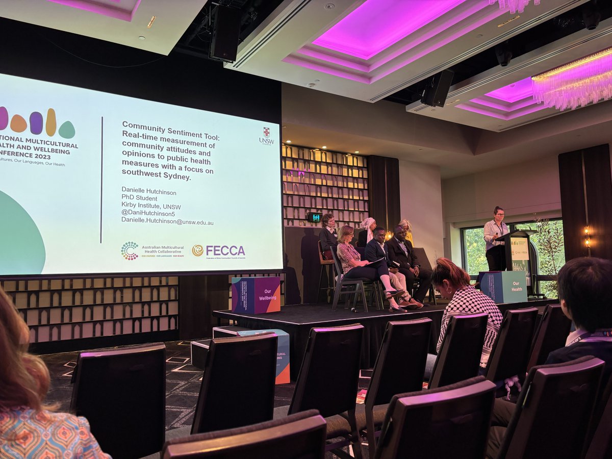 Kirby staff attended the National #MulticulturalHealth &amp; Wellbeing Conference 2023 by <a href="/iFECCA/">FECCA</a> &amp; Australian Multicultural Health Collaborative. Great opportunity to address challenges, review best practices, improve access to health &amp; wellbeing services for 🇦🇺 #CALD communities.