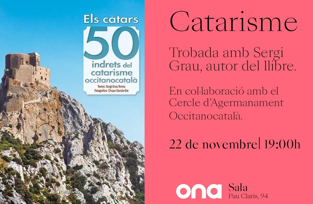 Avui amb Els càtars! ⁦<a href="/grau_s/">Sergi Grau</a>⁩ ⁦<a href="/CAOC_/">CAOC</a>⁩ ⁦<a href="/OnaLlibres/">Ona Llibres</a>⁩. Us hi esperem