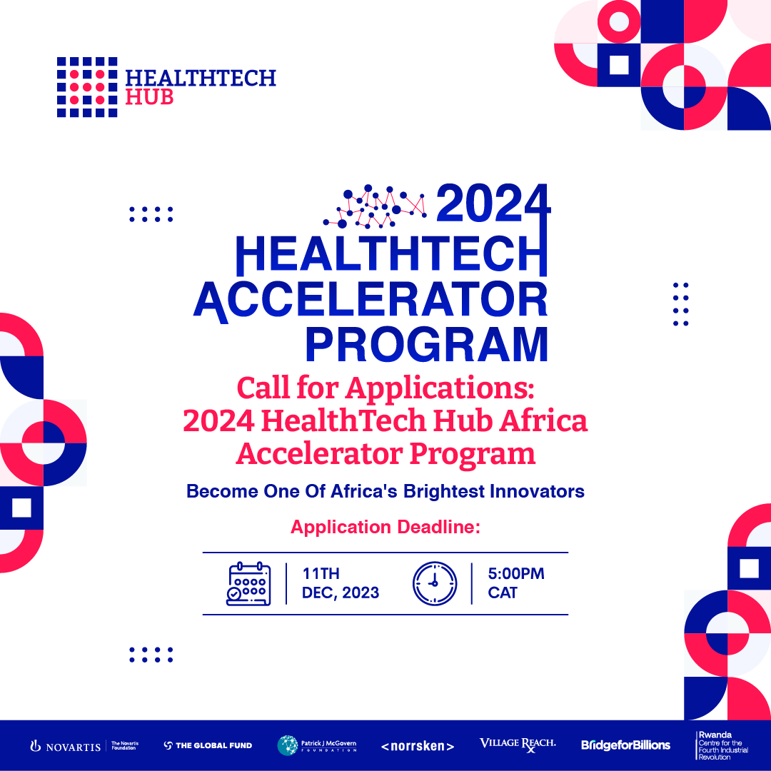 JhpiegoTanzania's tweet photo. CALL FOR APPLICATIONS!

HealthTech Hub Africa supports governments, start-ups and scale-ups to collaborate on data and technology-enabled innovations that strengthen health systems in Africa.

Application Page: https://t.co/B5O9IQt1JB https://t.co/lDxlxT1amS