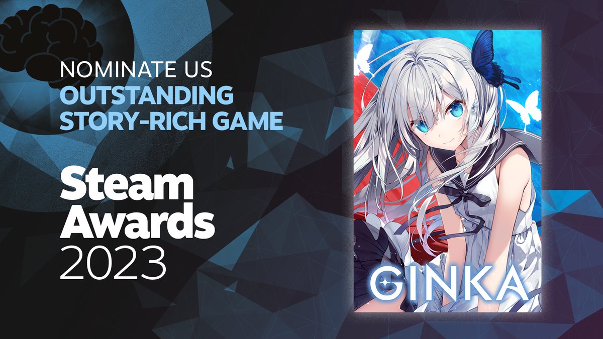 🏆The Steam Awards 2023🥇

Nominate #GINKA for Outstanding Story-Rich Game!

store.steampowered.com/app/2536840/GI…

#SteamAwards