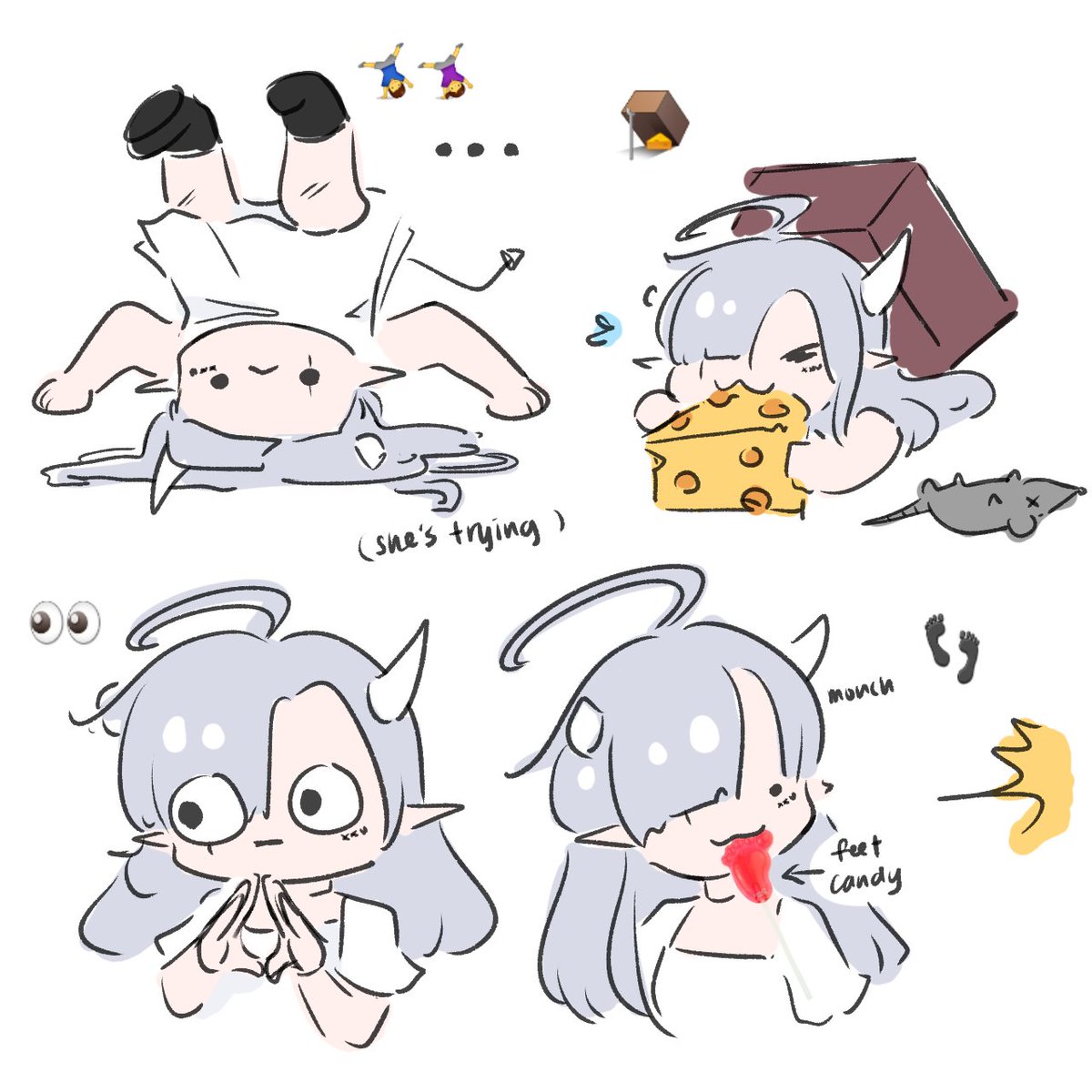 iirqine's tweet photo. So uh heres some HAHAH
Funni raine shenanigans 🤸♂️🪤👀👣
(I'll do these whenever im free :>)
#usuillust https://t.co/F0IwsPrx8w