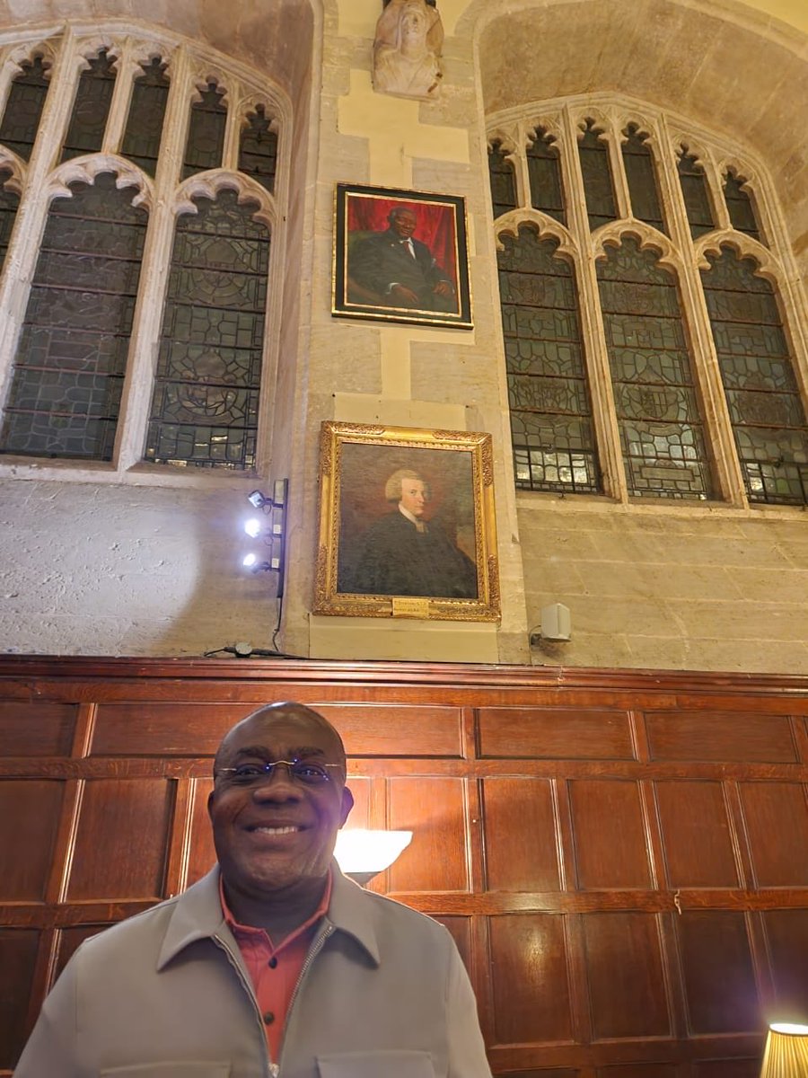 jacobs_allotey's tweet photo. Proud of you my nephew. That’s Dr James Ato Lindsay Executive Chairman JL Properties advancing his studies at Exeter College Oxford University and soon to be Associate Professor. Behind him is Prez Kufour’s picture https://t.co/T3uZL4NQSI