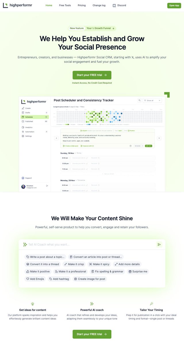 Highperformr AI tweet media
